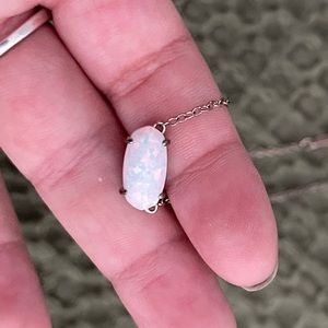 Kendra Scott White Opal Necklace